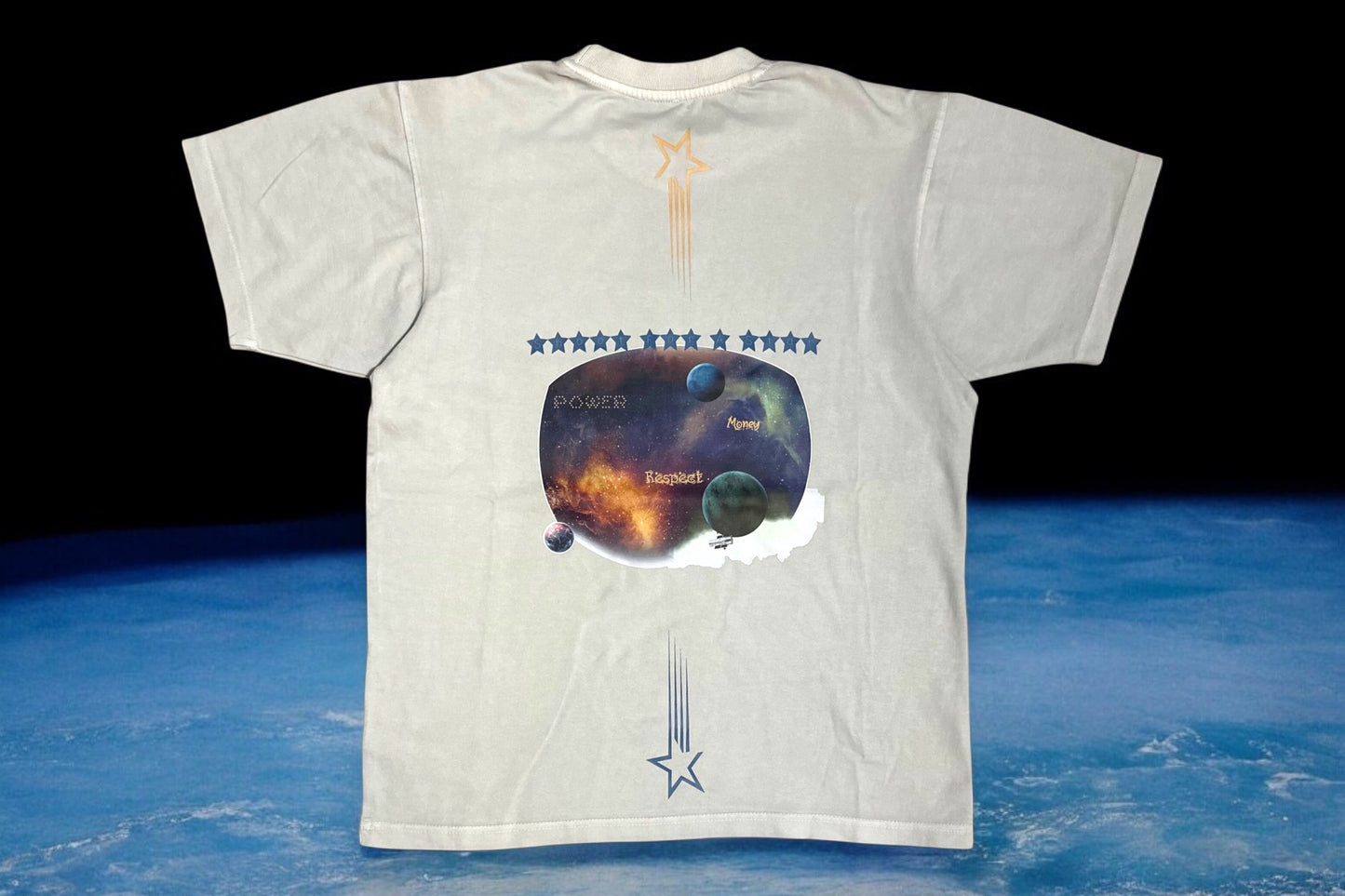 “Shooting Star” T-Shirt Light Grey