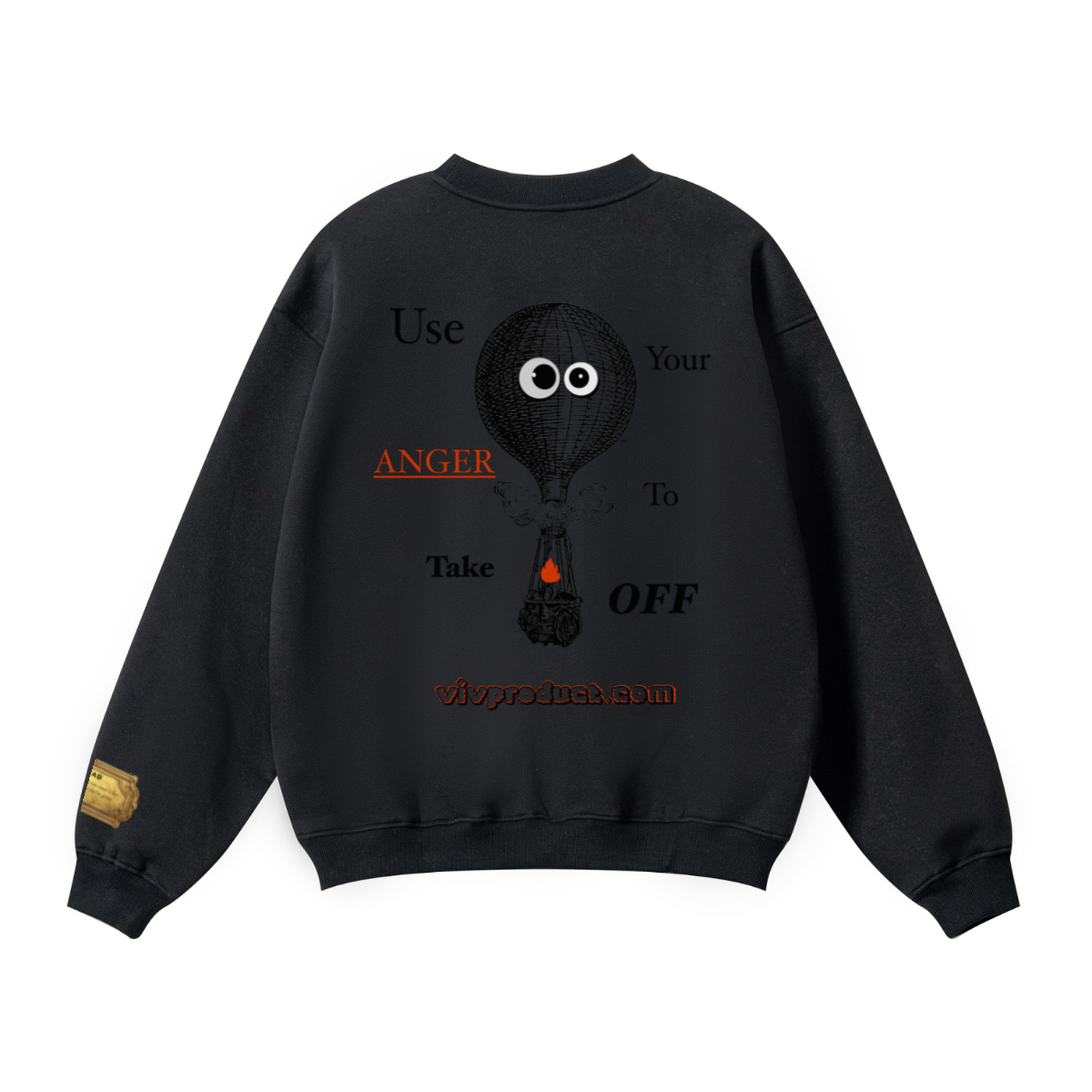 345GSM Women’s Solid-Color Crew Neck Relaxed Fit Sweatshirt Deep Red