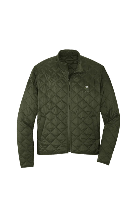LVIV Lamb Quilted Full-Zip Jacket