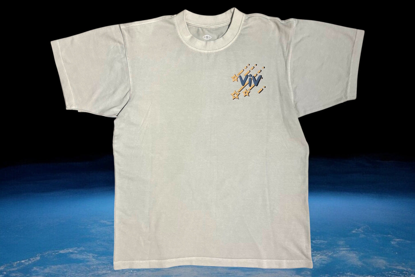 “Shooting Star” T-Shirt Light Grey