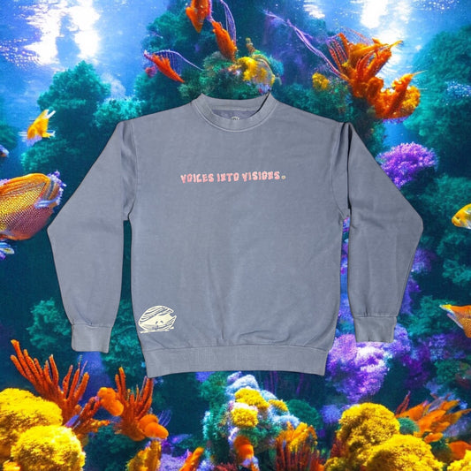 “Hidden Treasure” Crewneck Light Blue