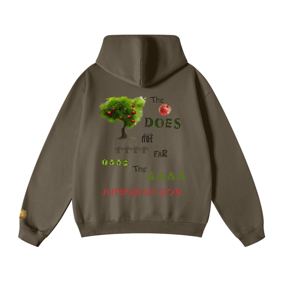 445GSM Unisex Fall/Winter Loopback Sweatshirt Brown