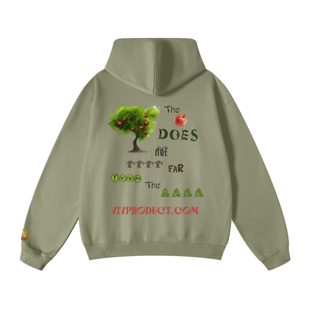 445GSM Unisex Fall/Winter Loopback Sweatshirt Gray Green