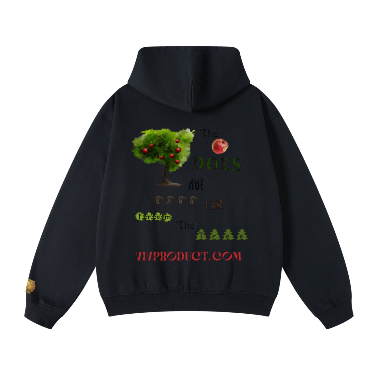 445GSM Unisex Fall/Winter Loopback Sweatshirt Black