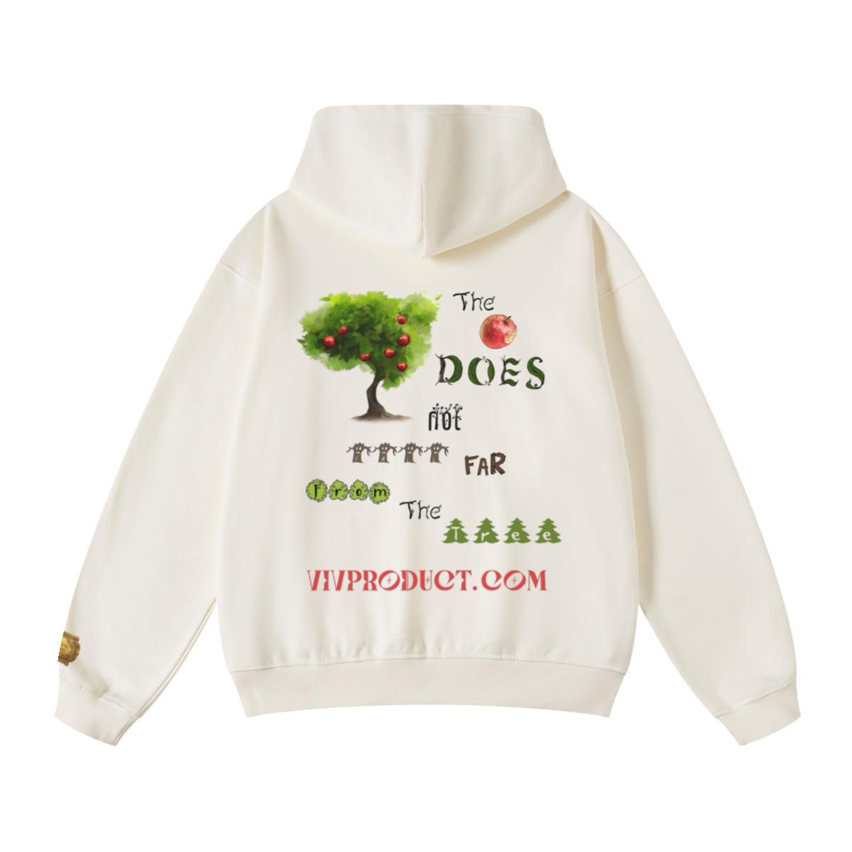 445GSM Unisex Fall/Winter Loopback Sweatshirt Cream