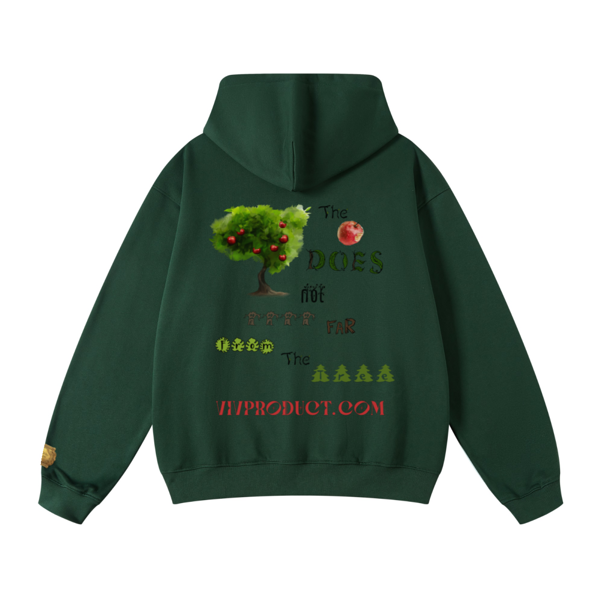 445GSM Unisex Fall/Winter Loopback Sweatshirt Dark Green
