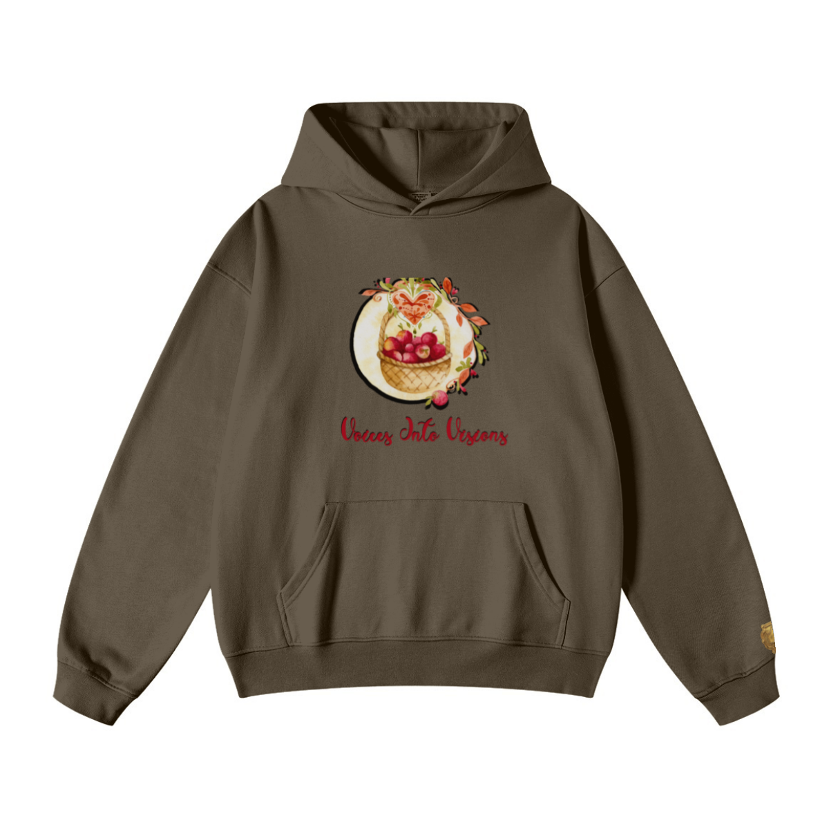 445GSM Unisex Fall/Winter Loopback Sweatshirt Brown