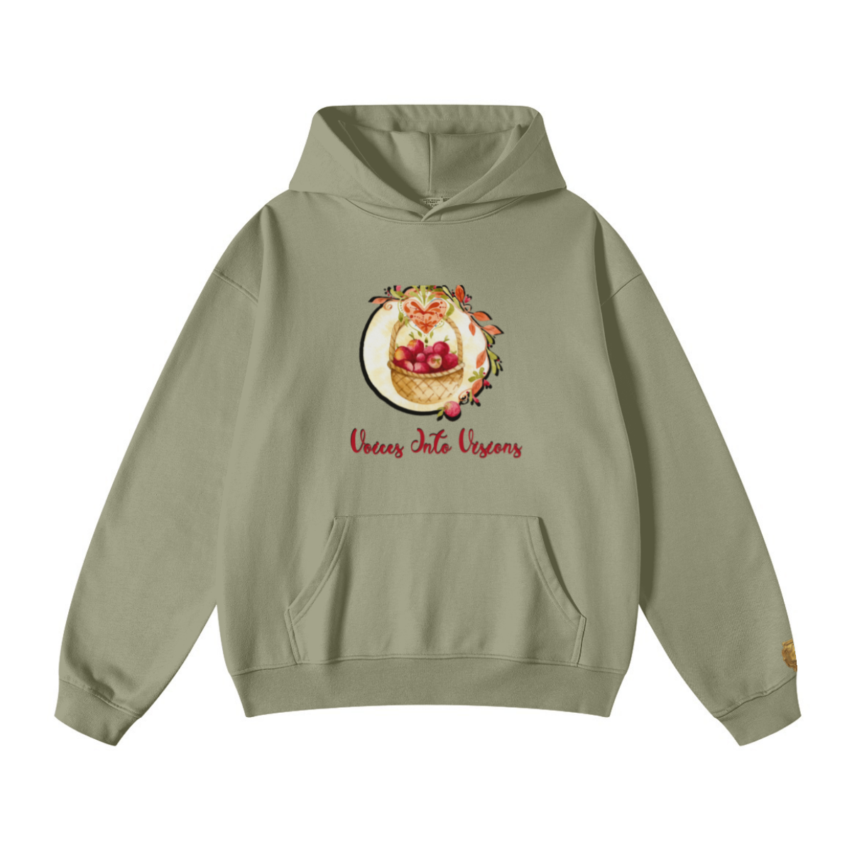 445GSM Unisex Fall/Winter Loopback Sweatshirt Gray Green