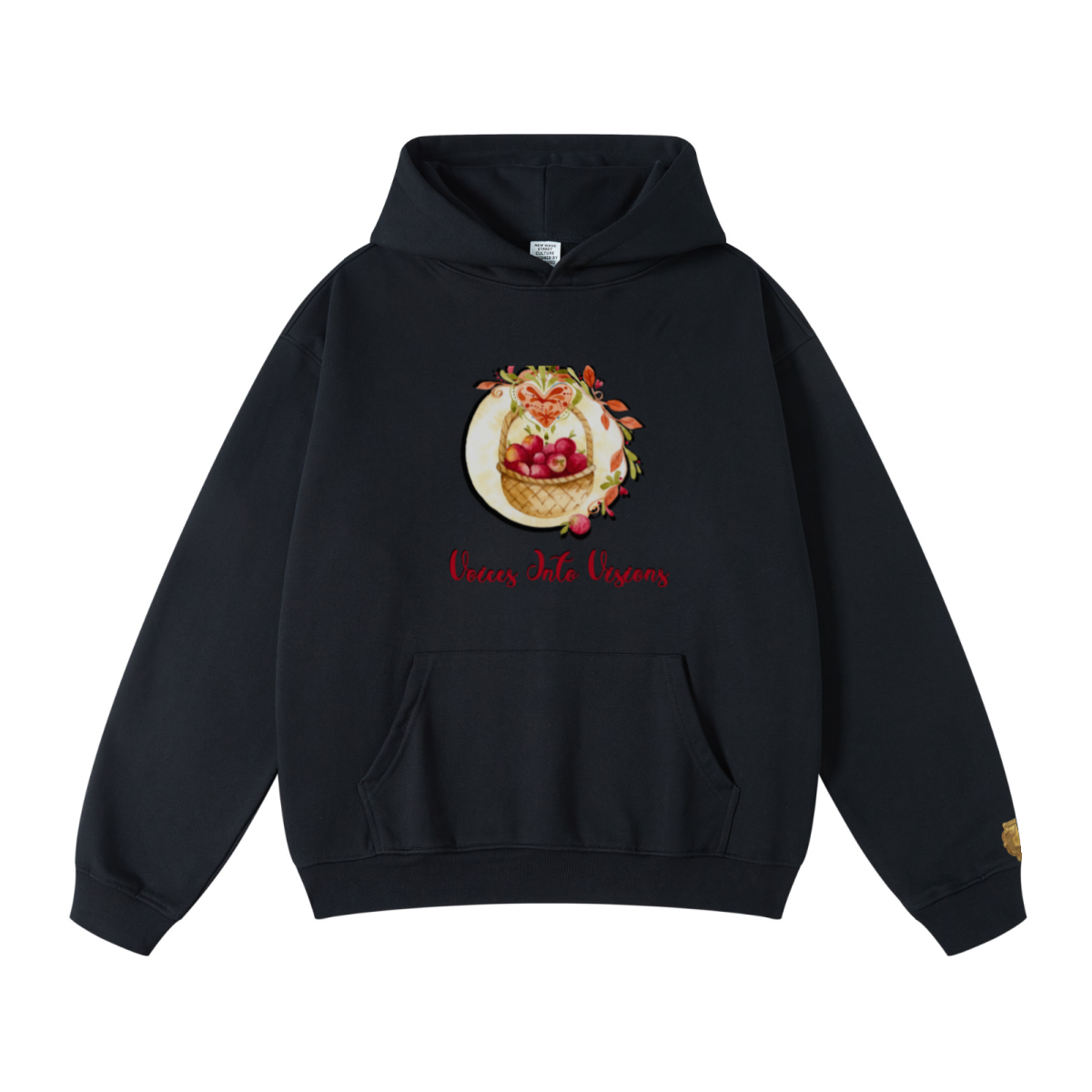 445GSM Unisex Fall/Winter Loopback Sweatshirt Black