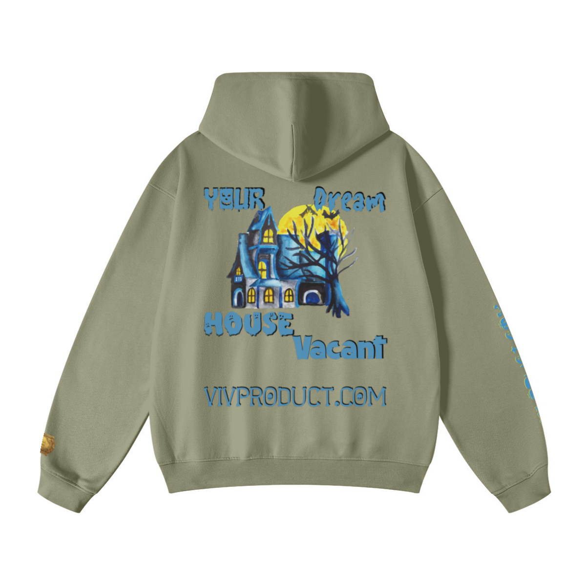 445GSM Unisex Fall/Winter Loopback Sweatshirt Gray Green