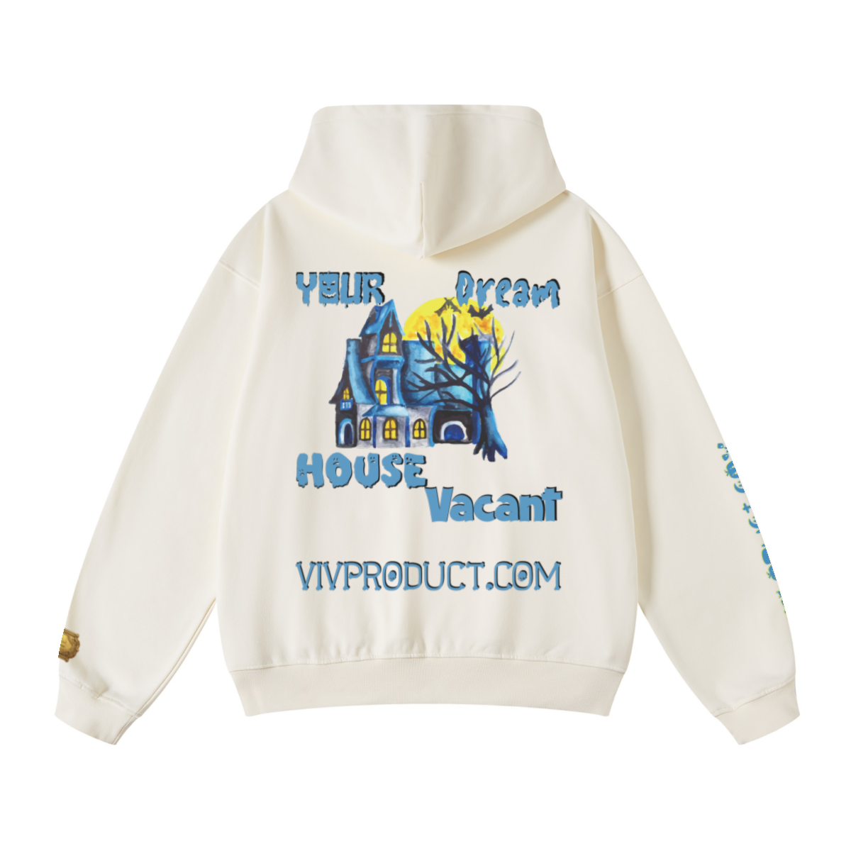 445GSM Unisex Fall/Winter Loopback Sweatshirt Cream