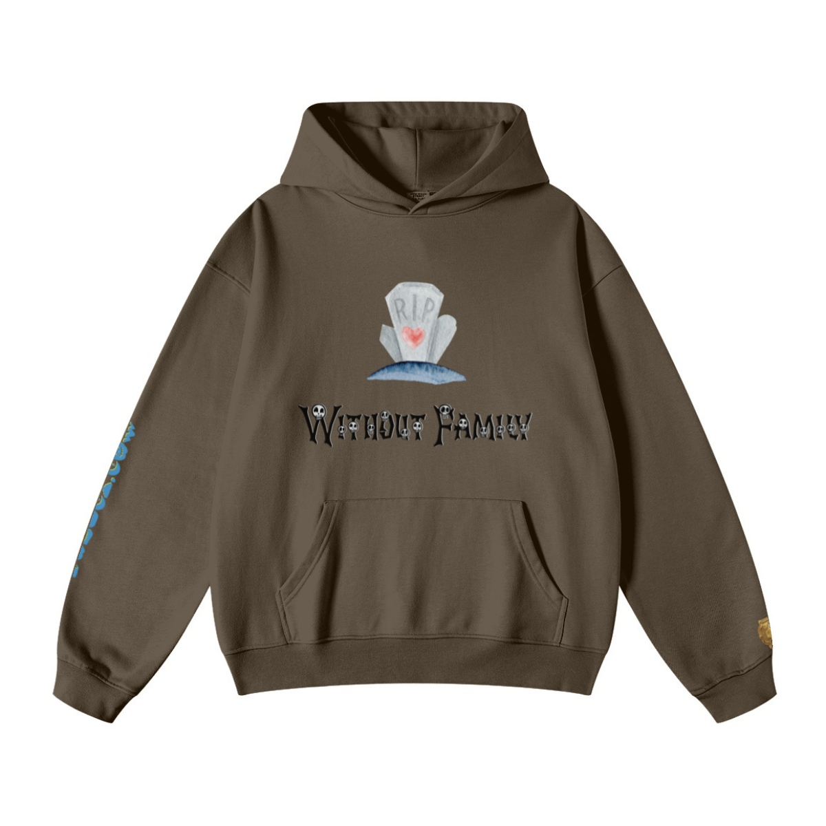 445GSM Unisex Fall/Winter Loopback Sweatshirt Brown