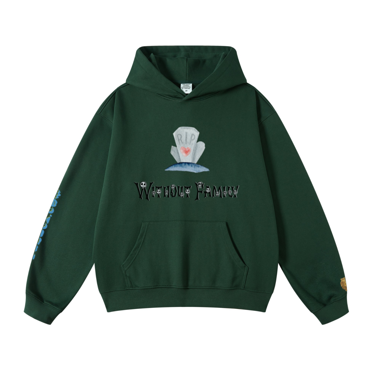 445GSM Unisex Fall/Winter Loopback Sweatshirt Dark Green