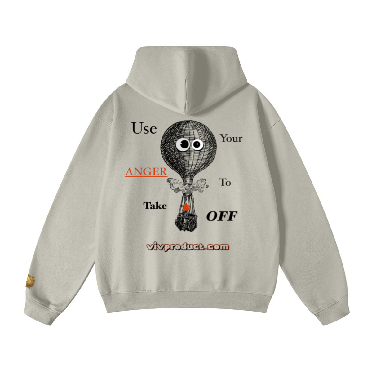 445GSM Unisex Fall&Winter Loopback Hoodie Sand