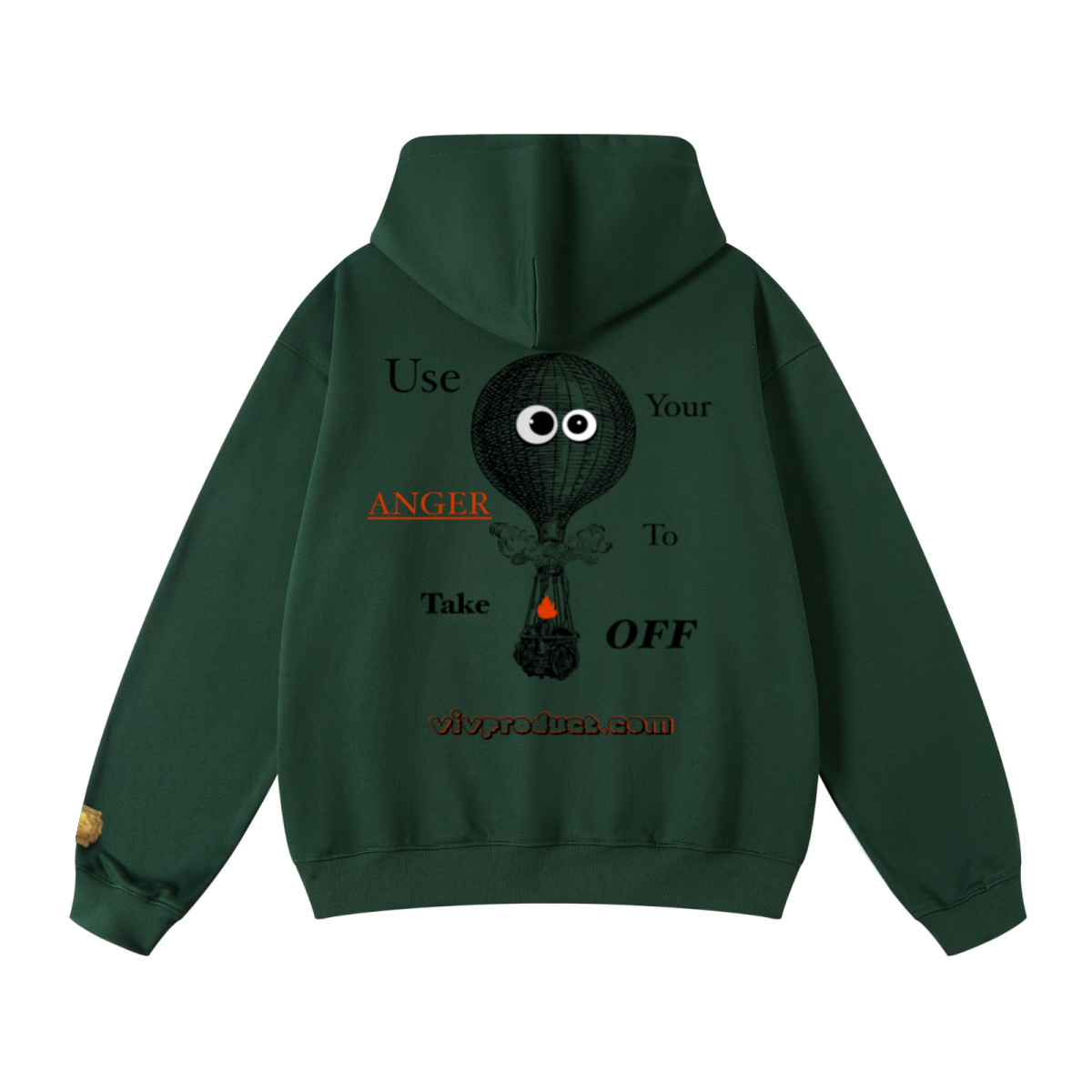 445GSM Unisex Fall&Winter Loopback Hoodie Dark Green