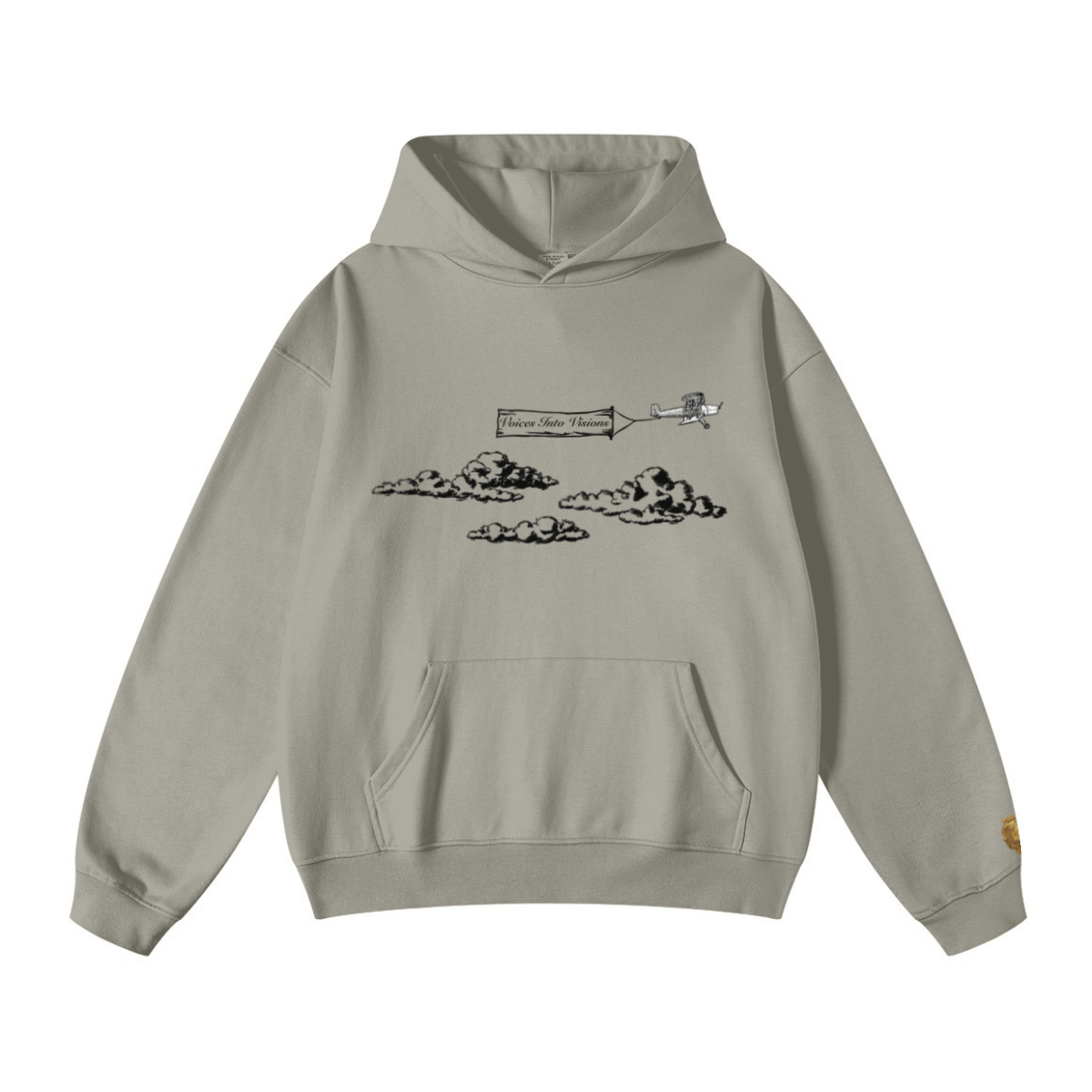 445GSM Unisex Fall&Winter Loopback Hoodie Camel