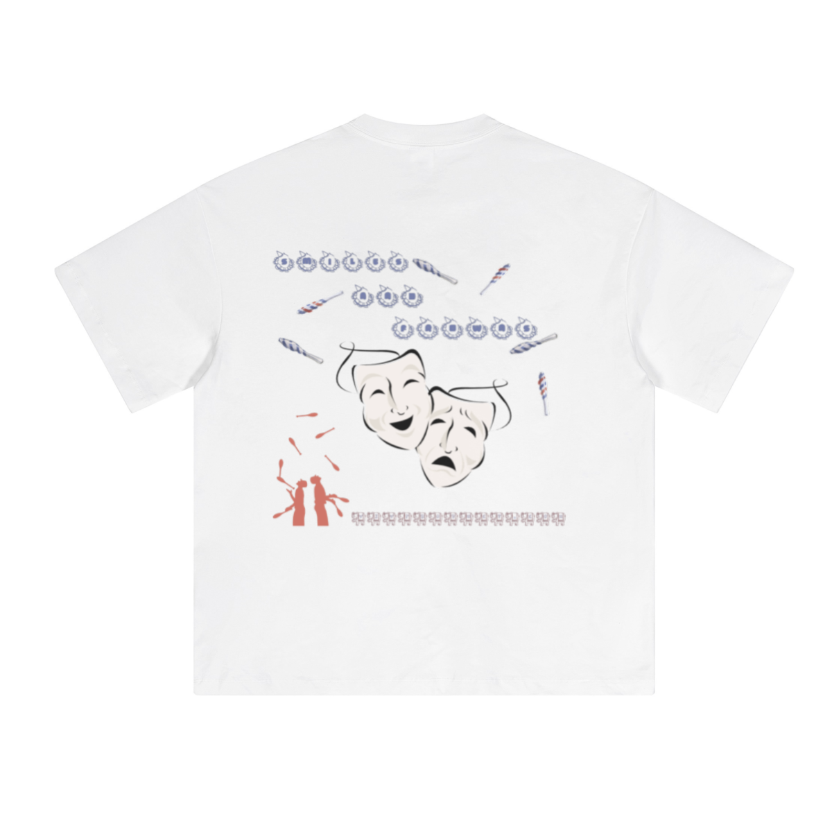 230GSM Unisex Cool-Touch Sorona Fabric Basic Crew Neck T-shirt White