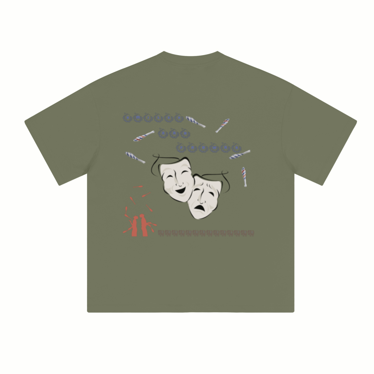 230GSM Unisex Cool-Touch Sorona Fabric Basic Crew Neck T-shirt Forest Green