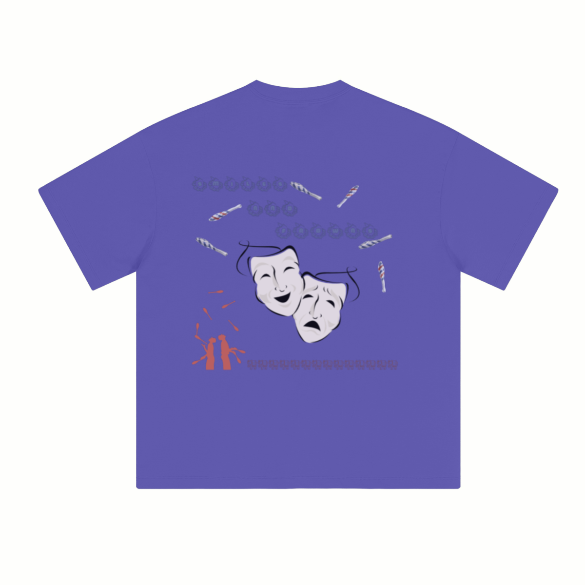 230GSM Unisex Cool-Touch Sorona Fabric Basic Crew Neck T-shirt Royal Blue