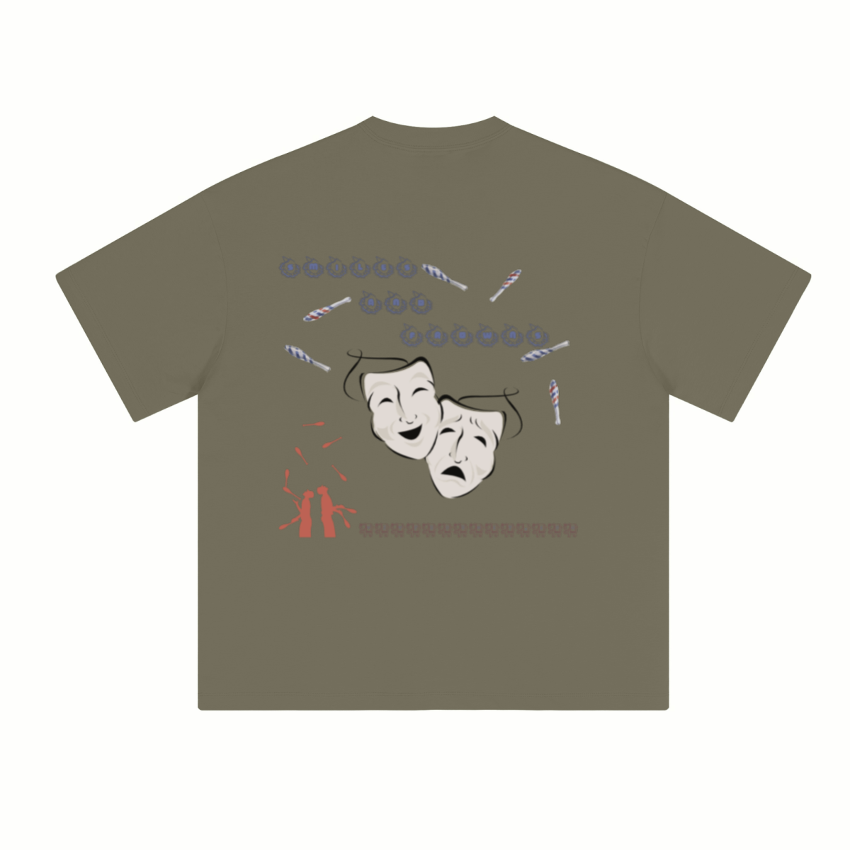 230GSM Unisex Cool-Touch Sorona Fabric Basic Crew Neck T-shirt Coffee Brown