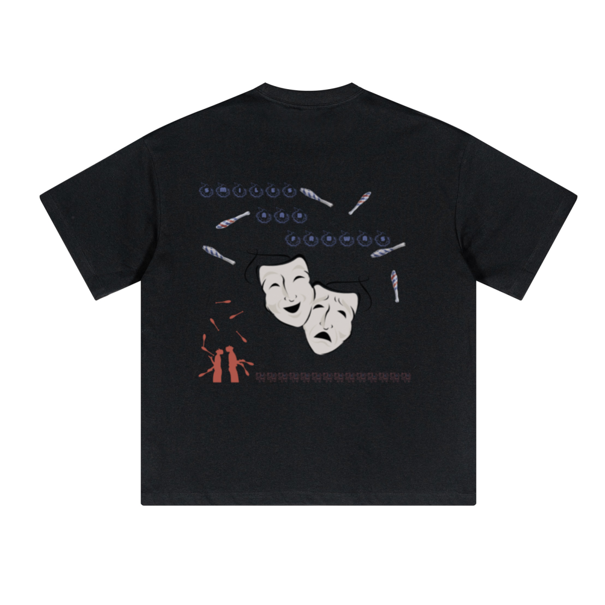 230GSM Unisex Cool-Touch Sorona Fabric Basic Crew Neck T-shirt Black