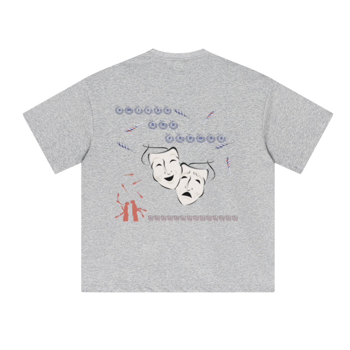 230GSM Unisex Cool-Touch Sorona Fabric Basic Crew Neck T-shirt Heather Gray