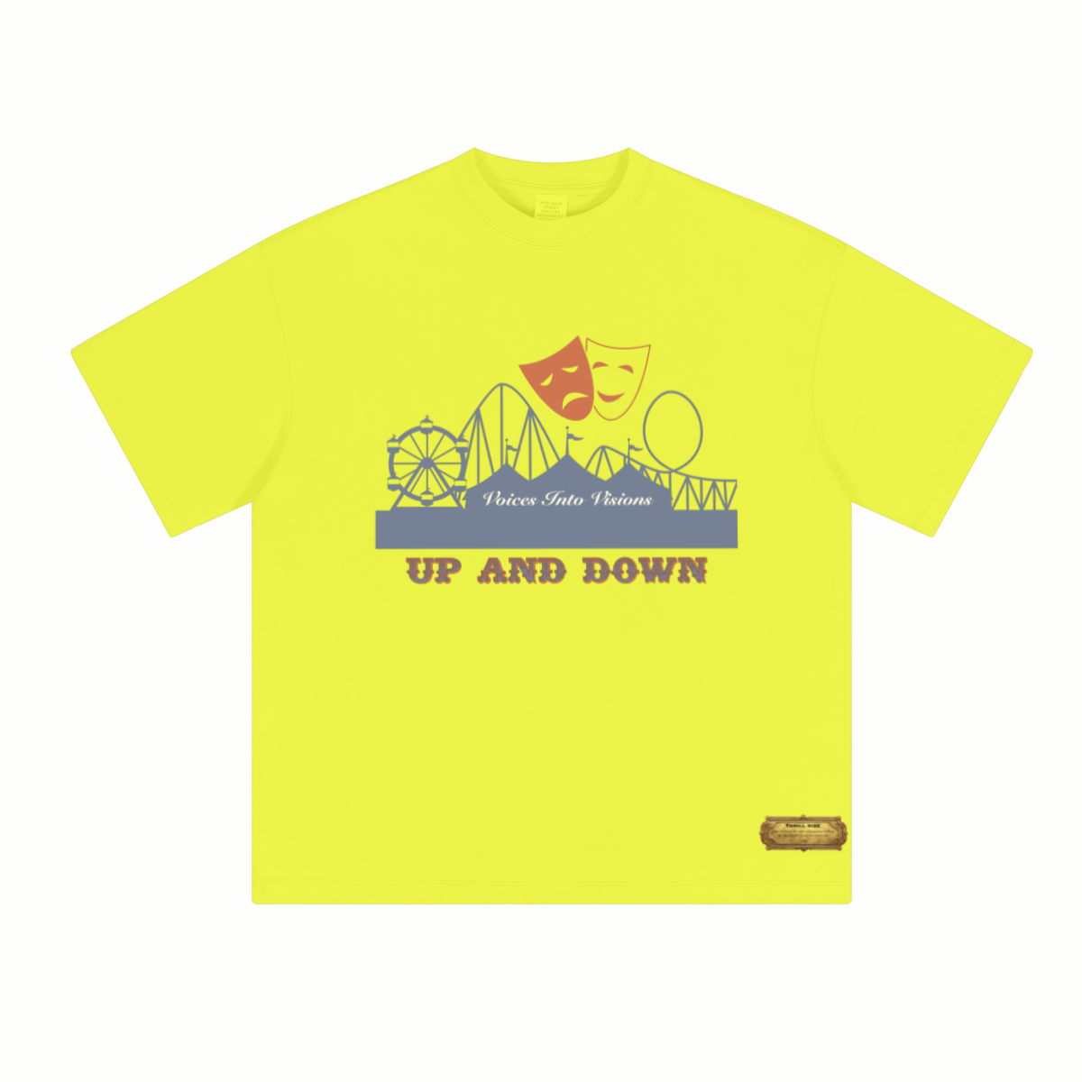 230GSM Unisex Cool-Touch Sorona Fabric Basic Crew Neck T-shirt Lemon Yellow
