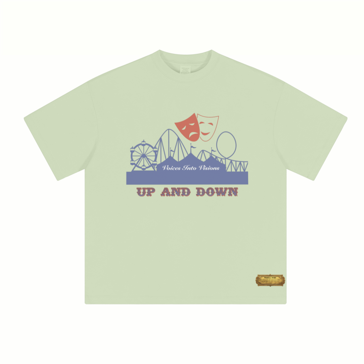 230GSM Unisex Cool-Touch Sorona Fabric Basic Crew Neck T-shirt Light Green