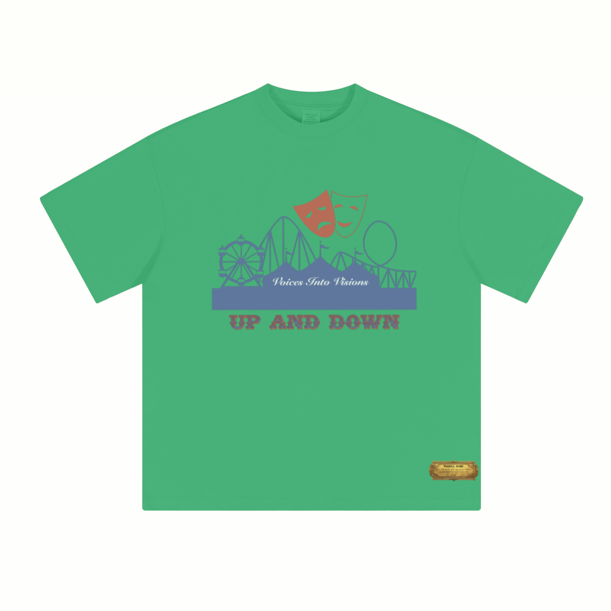 230GSM Unisex Cool-Touch Sorona Fabric Basic Crew Neck T-shirt Grass Green