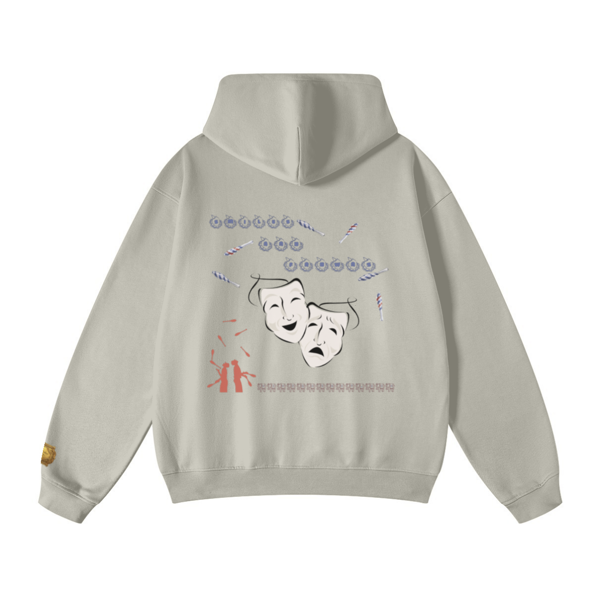 445GSM Unisex Fall/Winter Loopback Sweatshirt Sand