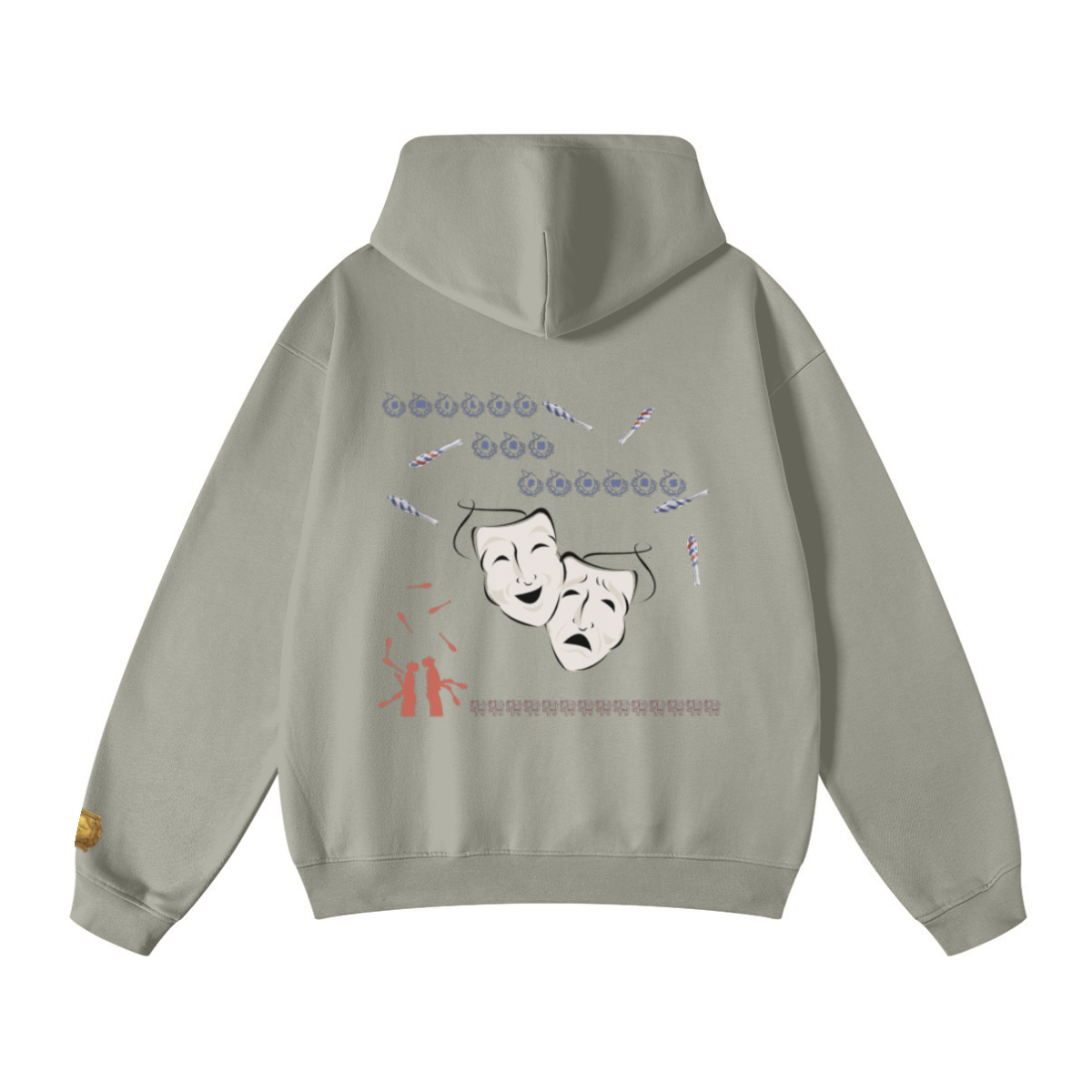 445GSM Unisex Fall/Winter Loopback Sweatshirt Camel