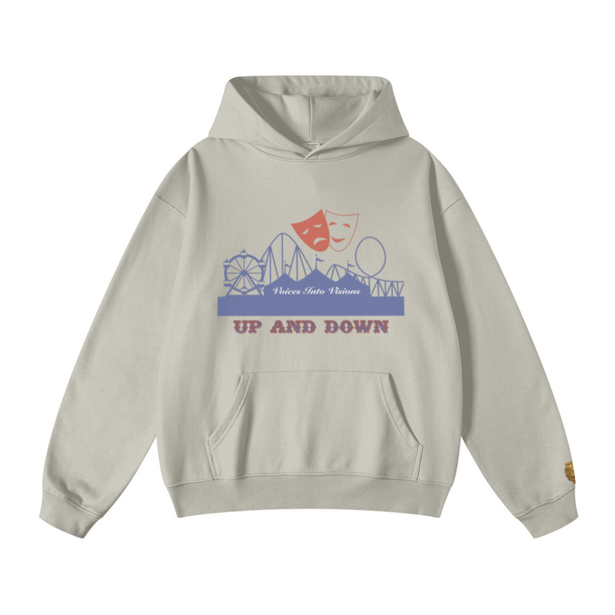 445GSM Unisex Fall/Winter Loopback Sweatshirt Sand