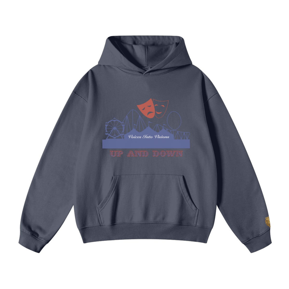 445GSM Unisex Fall/Winter Loopback Sweatshirt Charcoal Gray