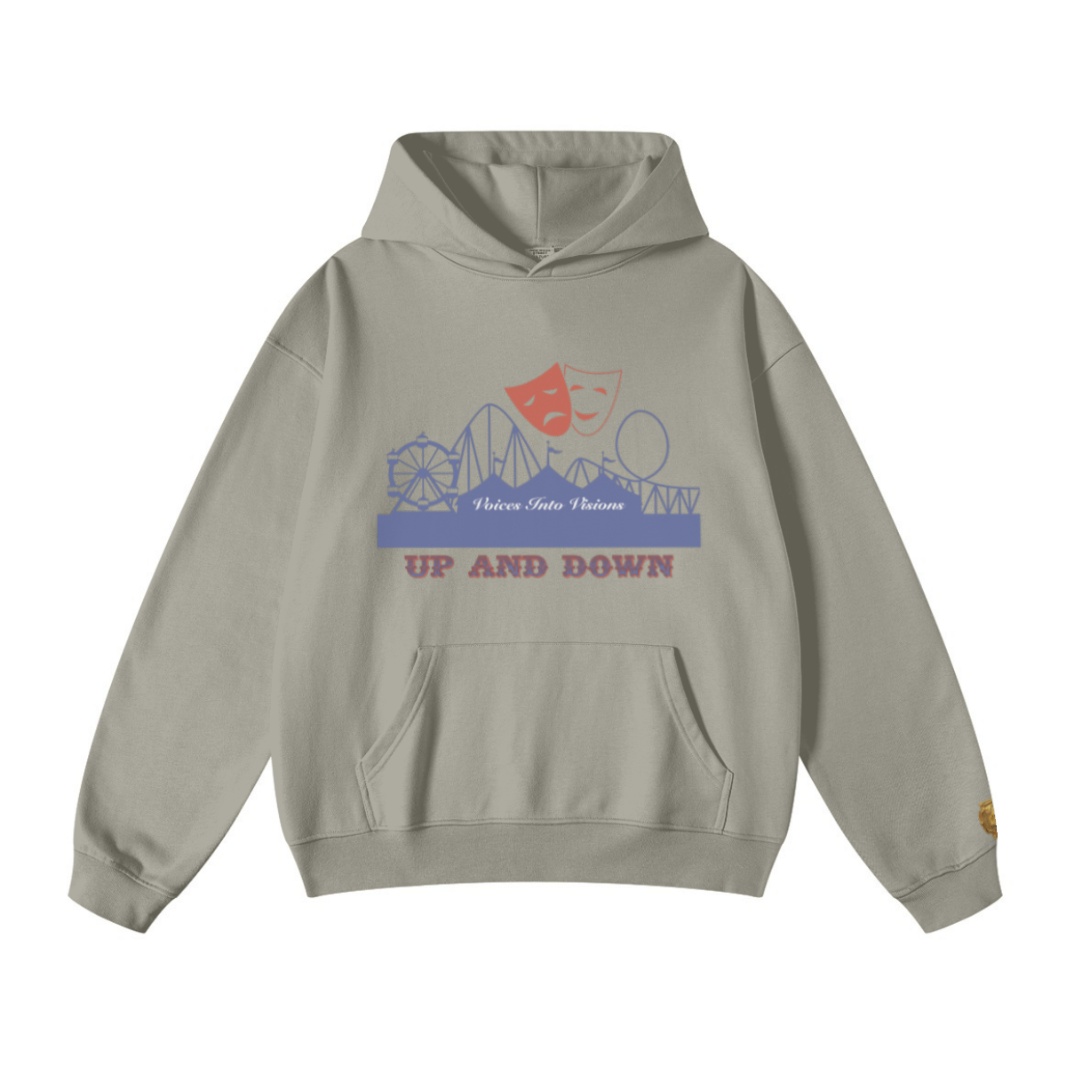 445GSM Unisex Fall/Winter Loopback Sweatshirt Camel