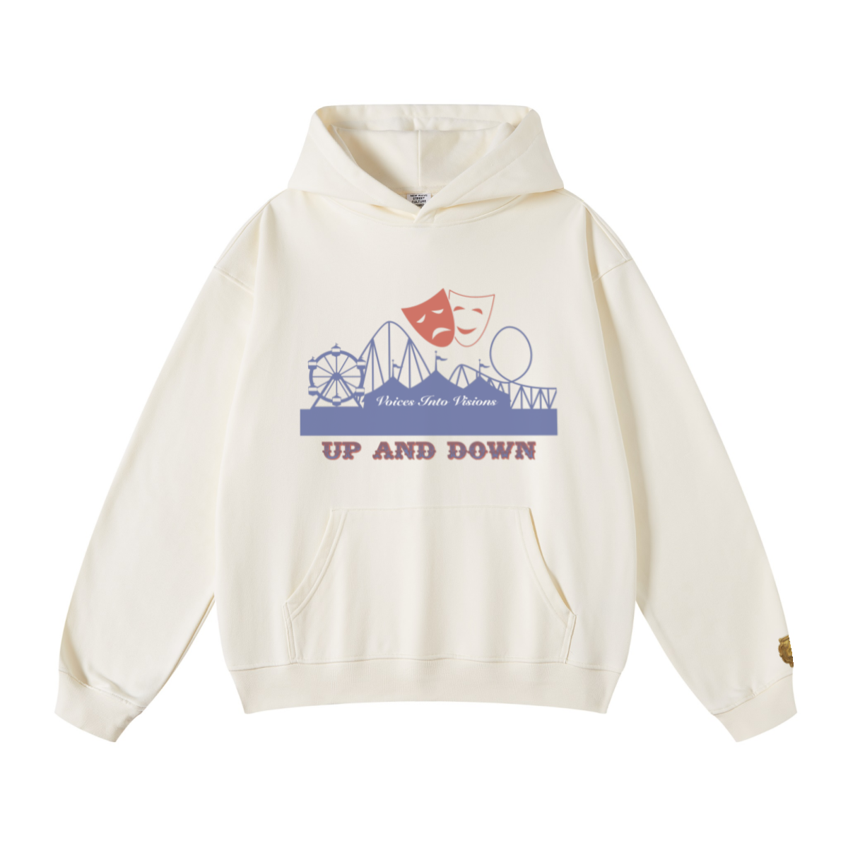 445GSM Unisex Fall/Winter Loopback Sweatshirt Cream