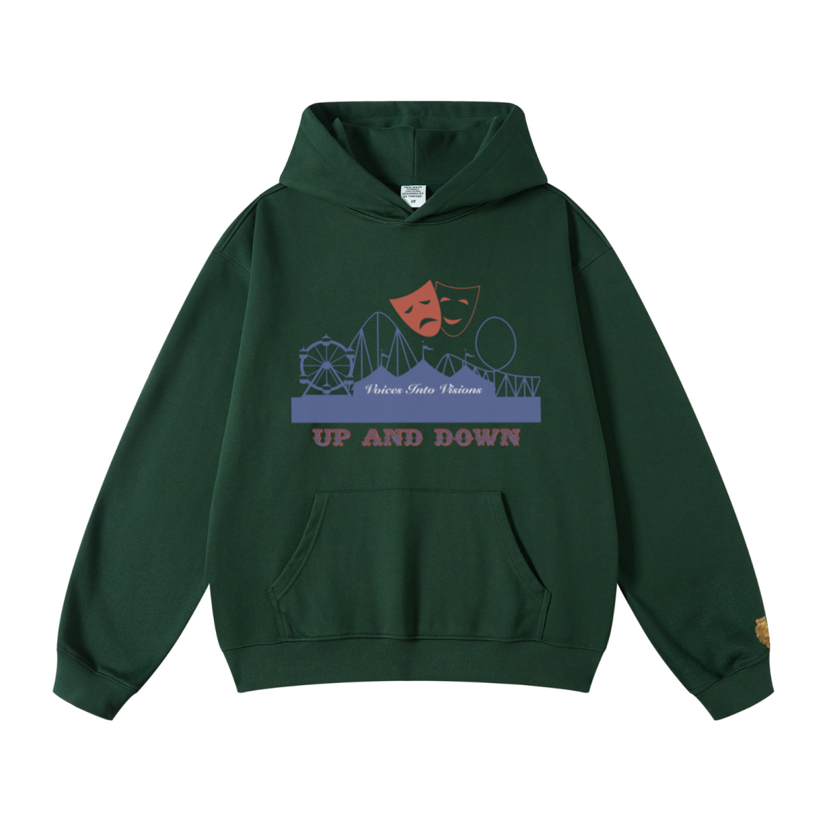 445GSM Unisex Fall/Winter Loopback Sweatshirt Dark Green