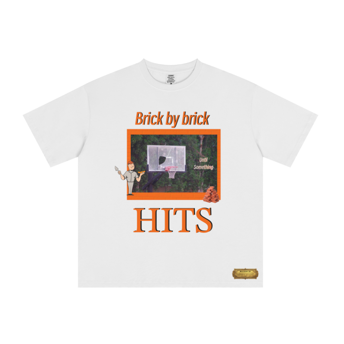 235GSM Unisex Tech Fabric Performance Crew Neck T-shirt for Spring/Summer  White