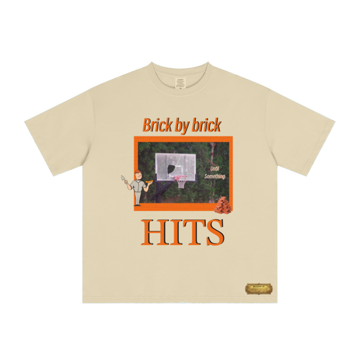235GSM Unisex Tech Fabric Performance Crew Neck T-shirt for Spring/Summer Light yellow
