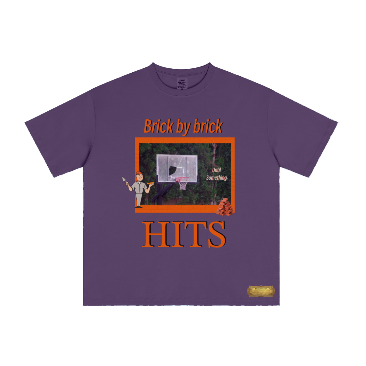 235GSM Unisex Tech Fabric Performance Crew Neck T-shirt for Spring/Summer Purple