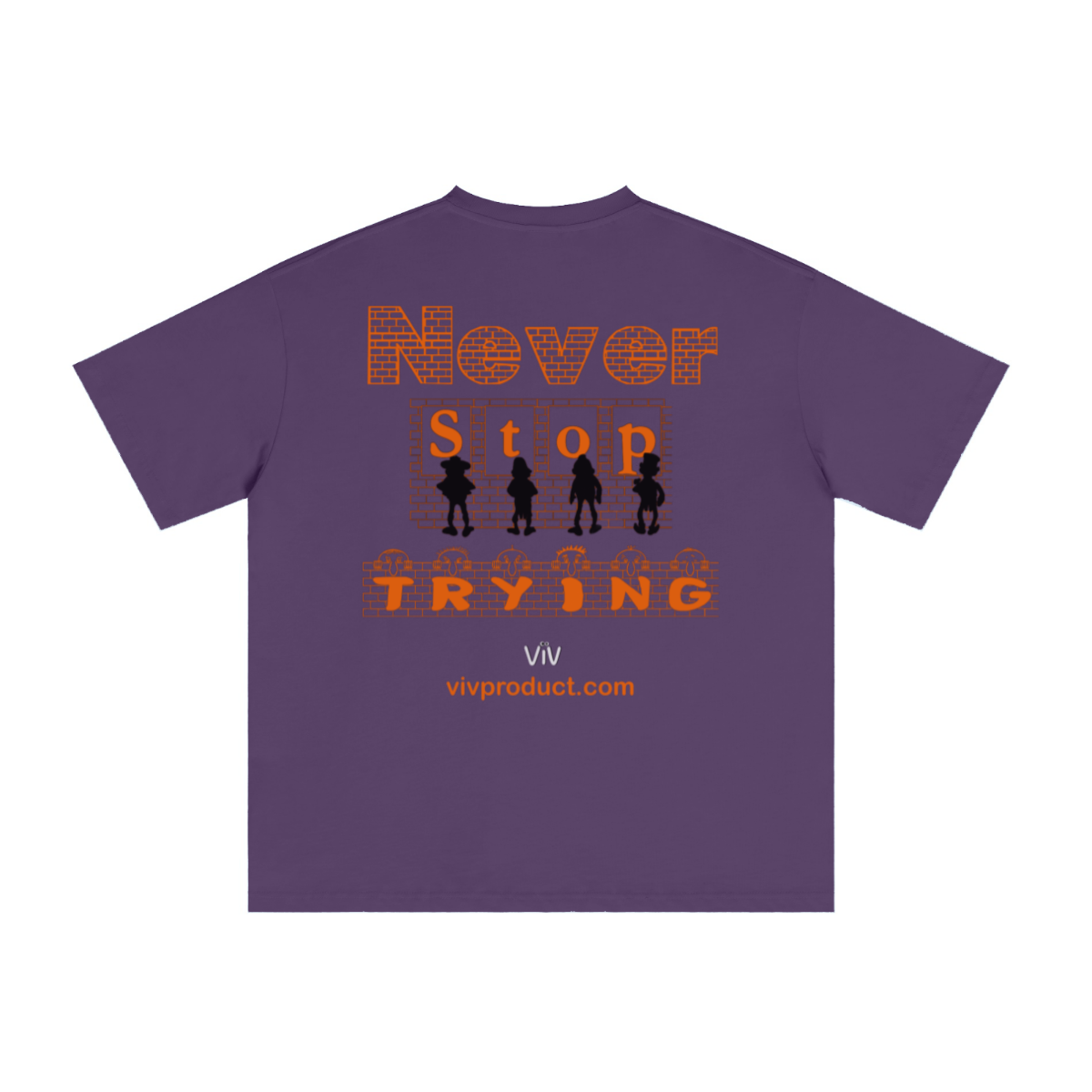 235GSM Unisex Tech Fabric Performance Crew Neck T-shirt for Spring/Summer Purple