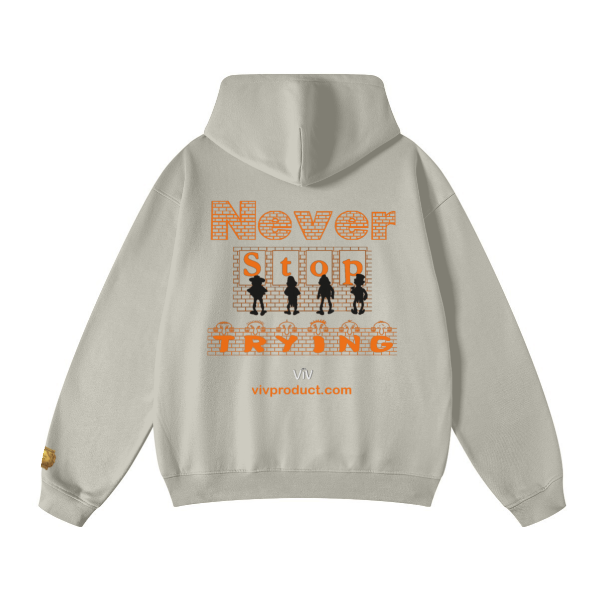 445GSM Unisex Fall/Winter Loopback Sweatshirt Sand