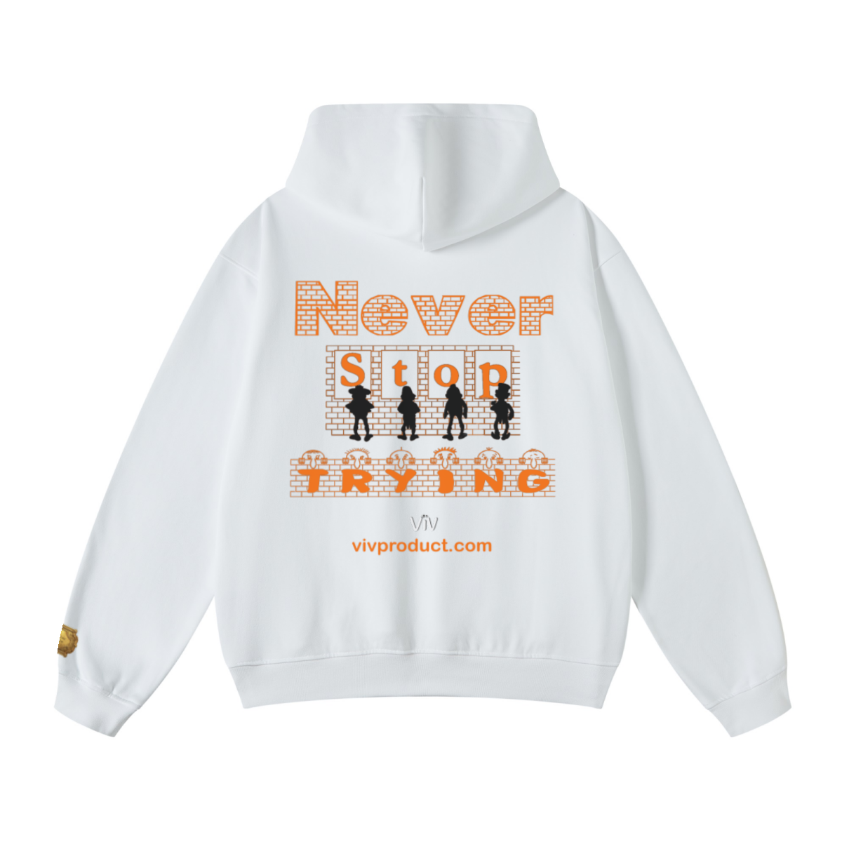 445GSM Unisex Fall/Winter Loopback Sweatshirt White