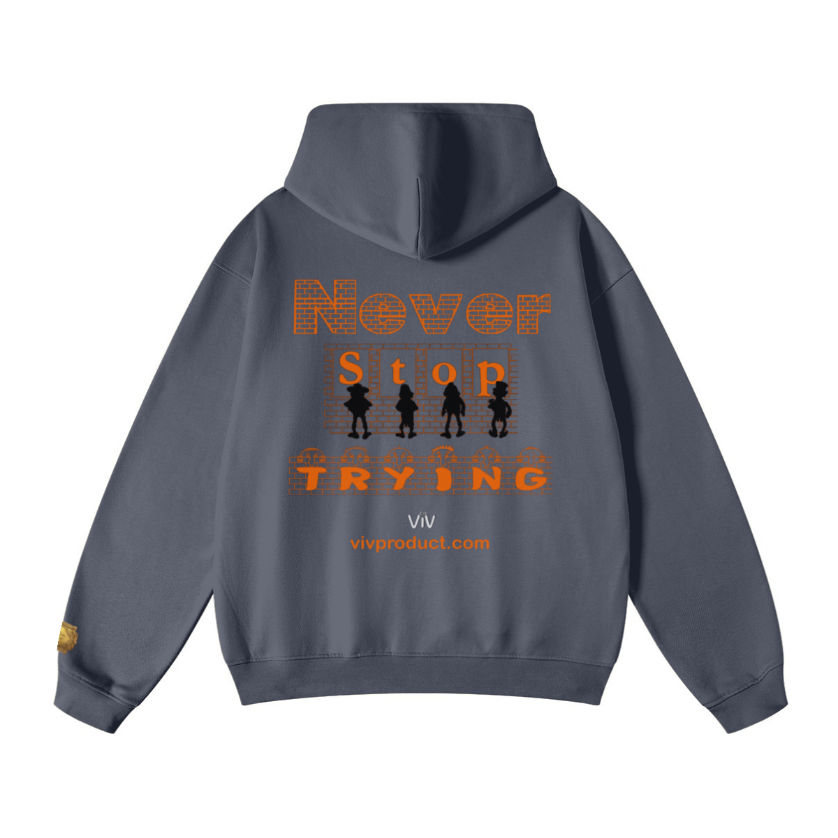 445GSM Unisex Fall/Winter Loopback Sweatshirt Charcoal Gray