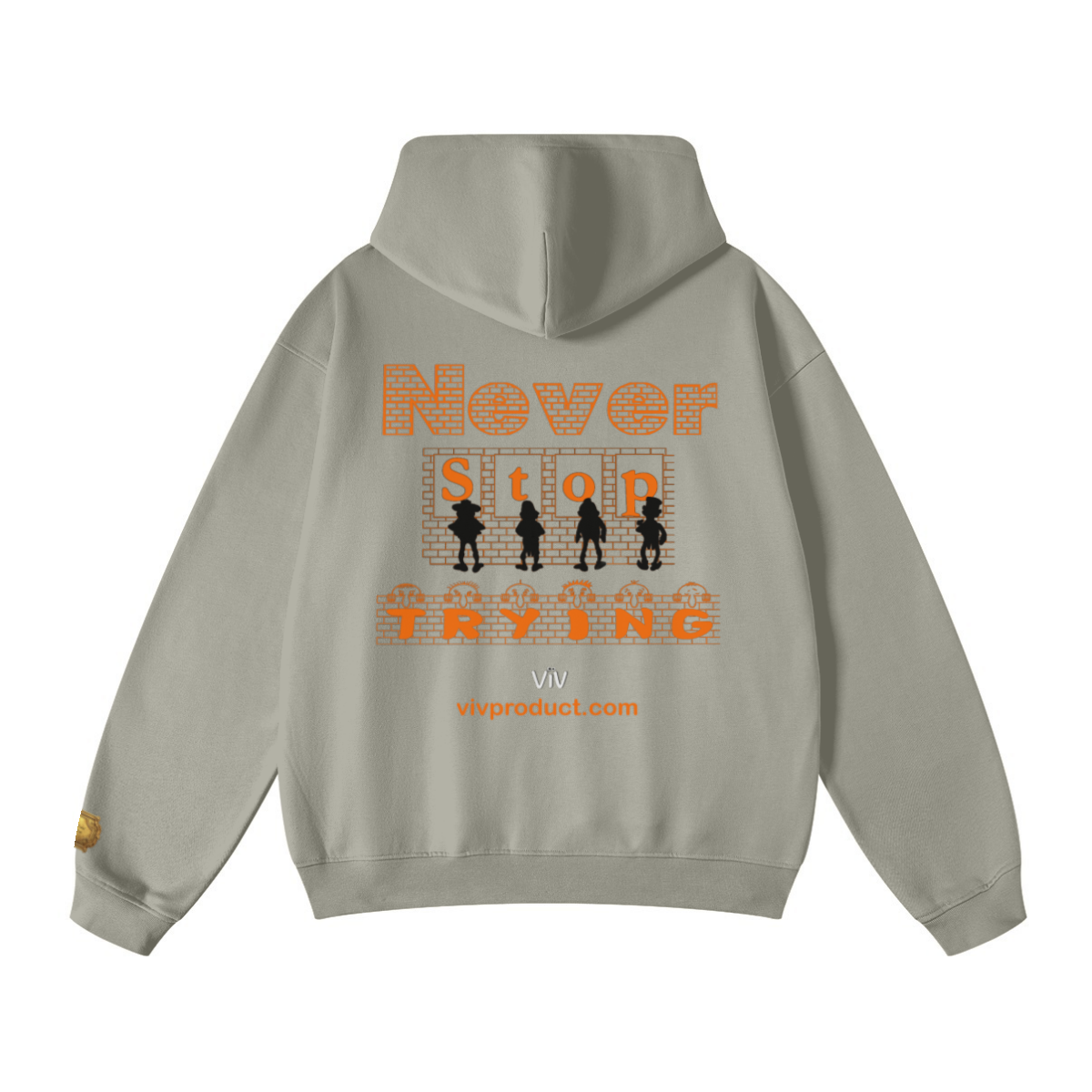 445GSM Unisex Fall/Winter Loopback Sweatshirt Camel