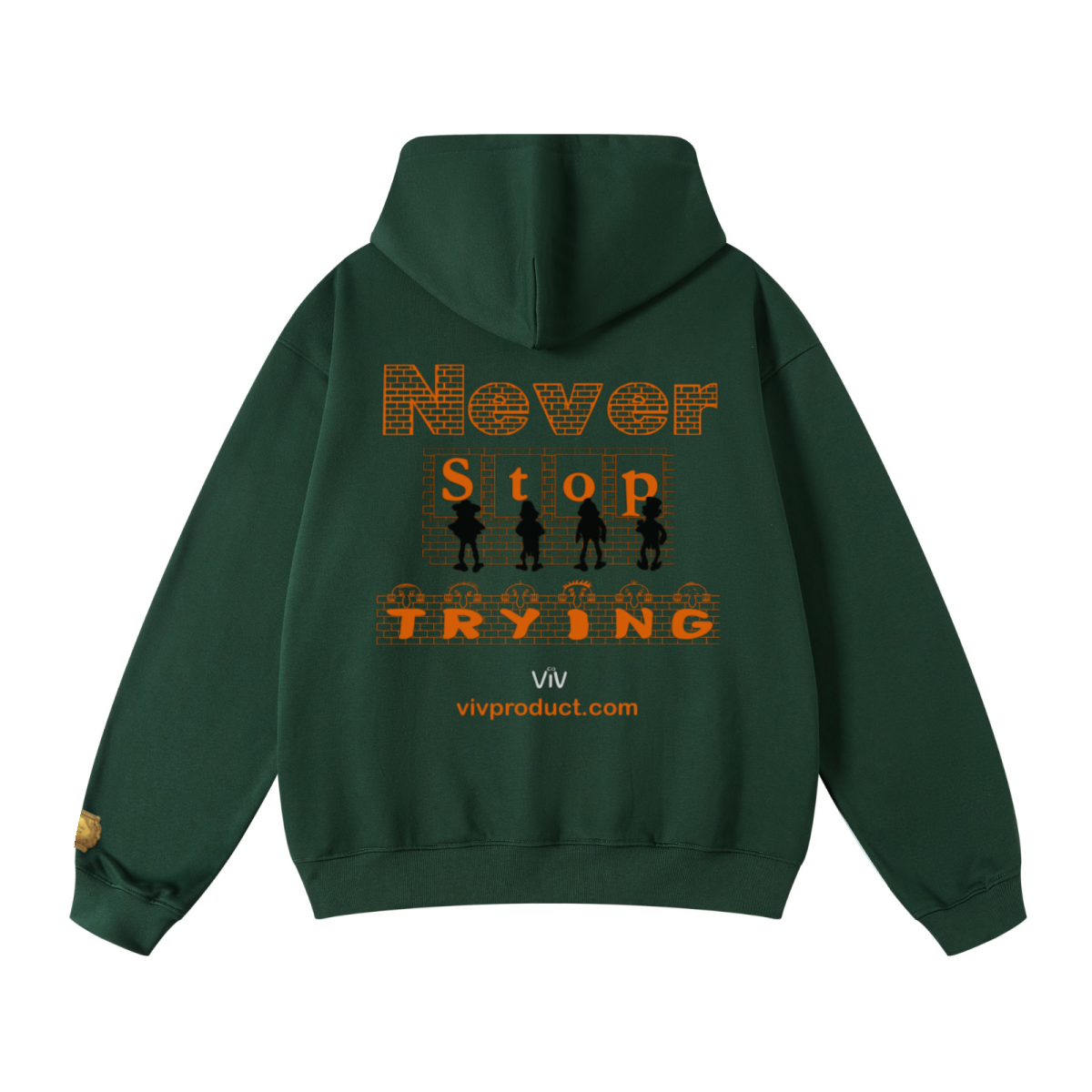 445GSM Unisex Fall/Winter Loopback Sweatshirt Dark Green
