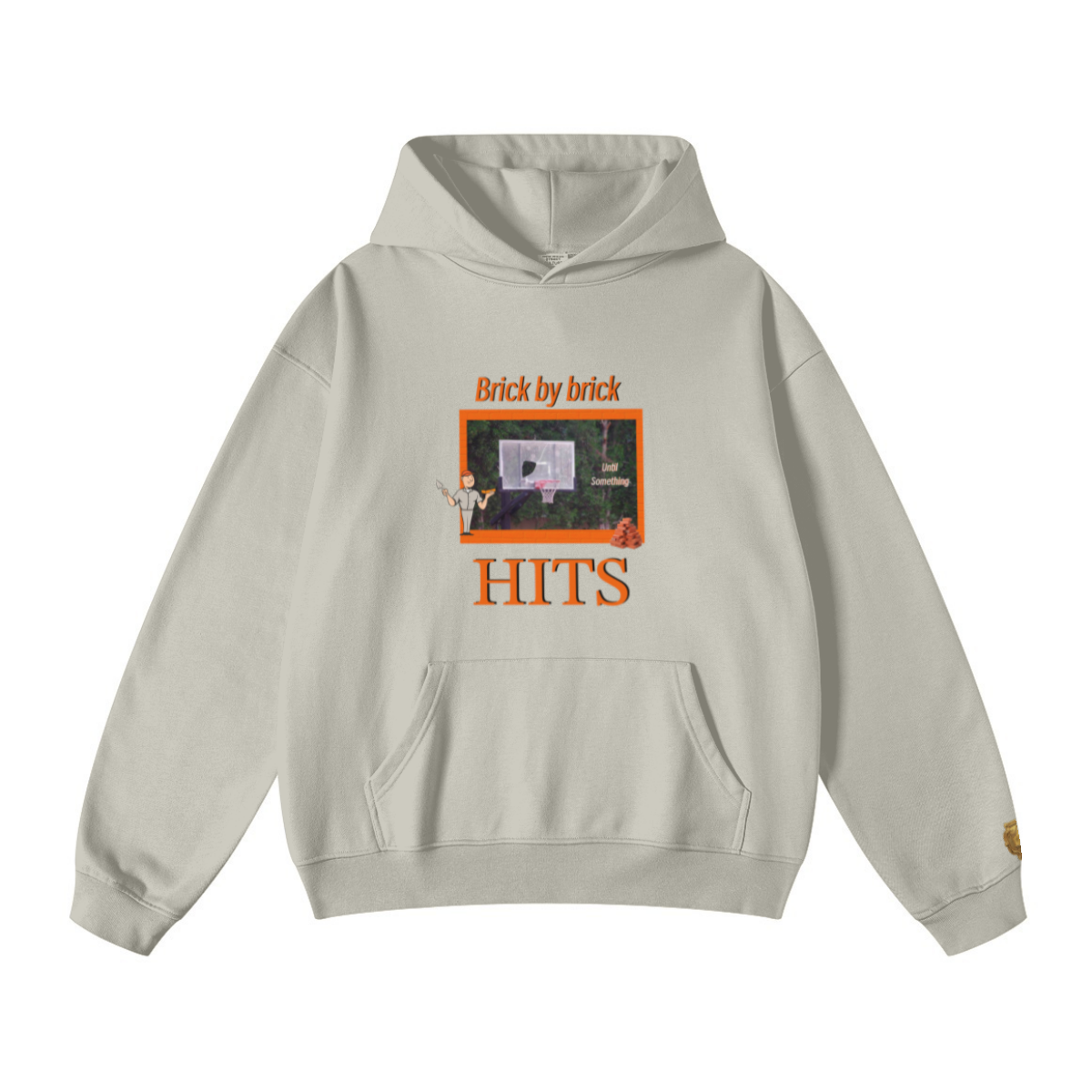 445GSM Unisex Fall/Winter Loopback Sweatshirt Sand