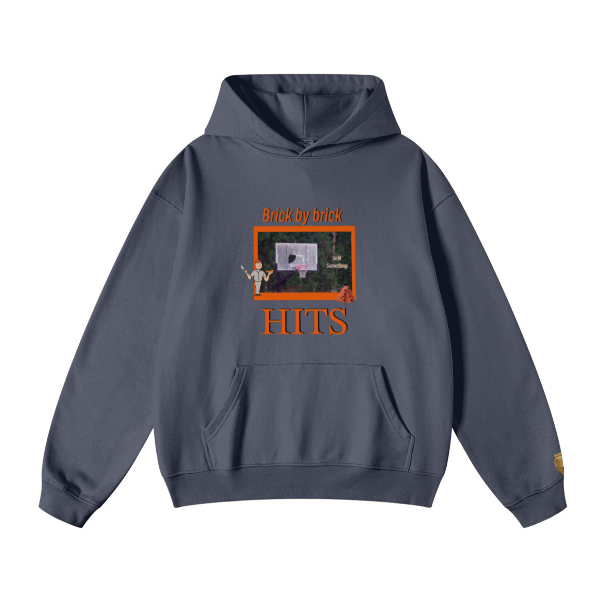 445GSM Unisex Fall/Winter Loopback Sweatshirt Charcoal Gray