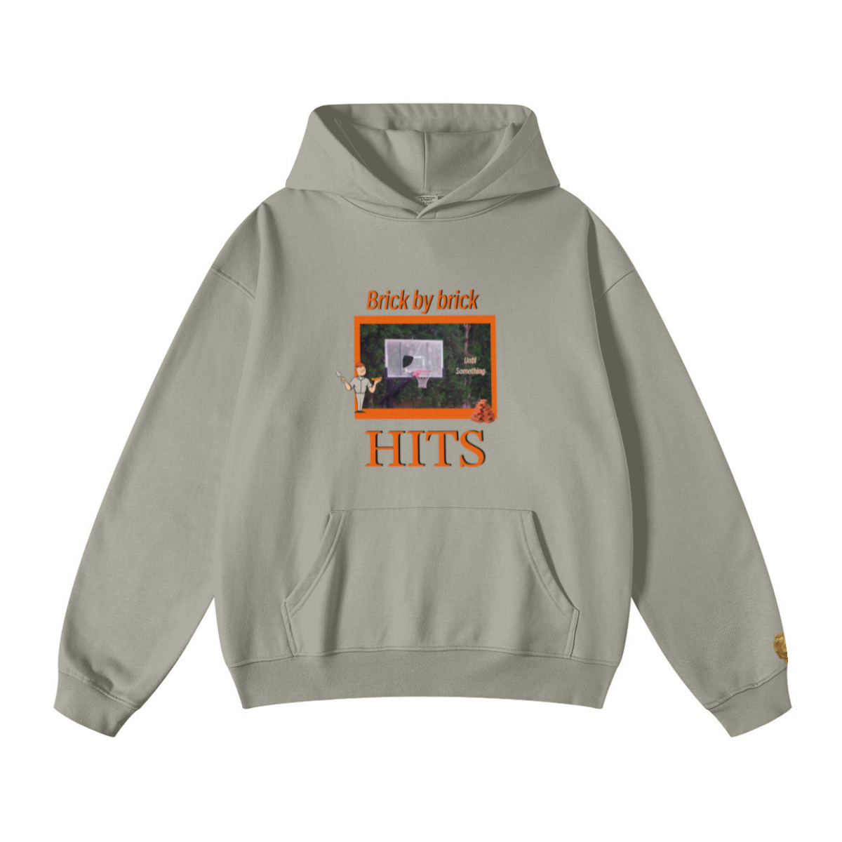 445GSM Unisex Fall/Winter Loopback Sweatshirt Camel