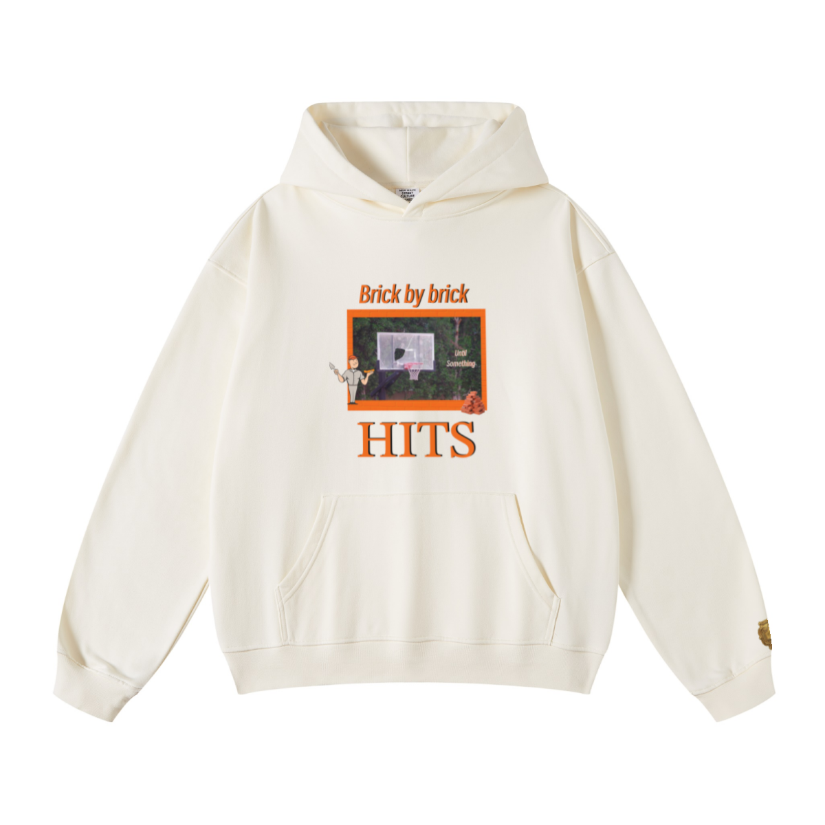 445GSM Unisex Fall/Winter Loopback Sweatshirt Cream