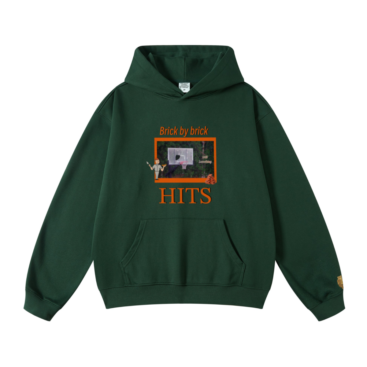 445GSM Unisex Fall/Winter Loopback Sweatshirt Dark Green